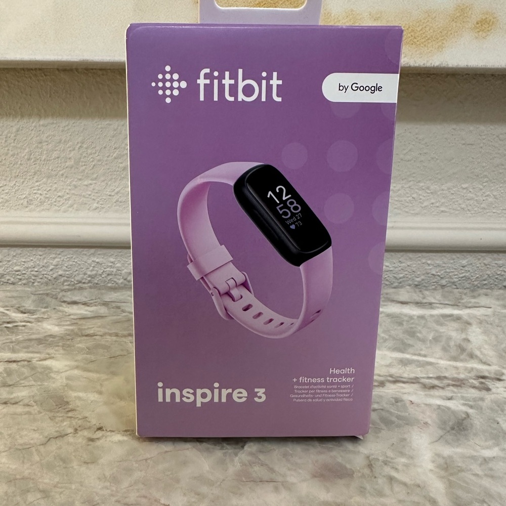 Fitbit Inspire 3 Activity Tracker - Black with Lilac Bliss Band